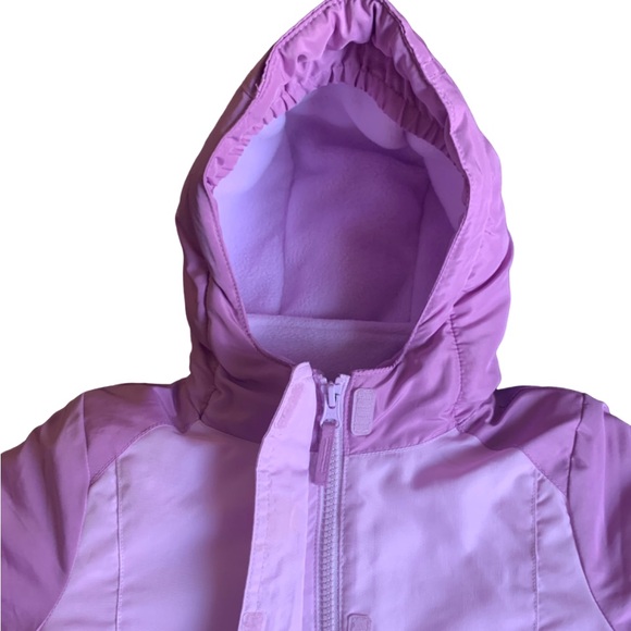 2 Jackets in 1! Winter Coat with Zipout Wearable Fleece Liner Purple 4T - Picture 5 of 13